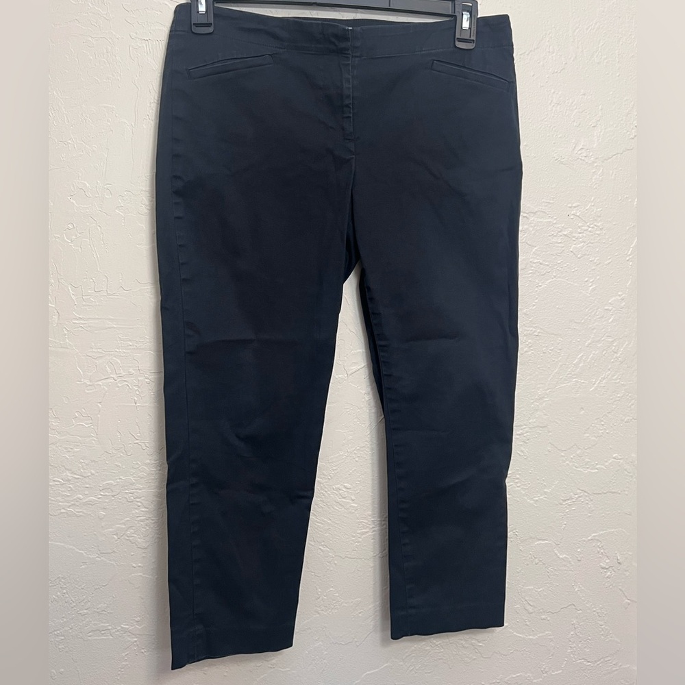 J.JILL BLACK ANKLE JEANS SIZE 10 PETITE
